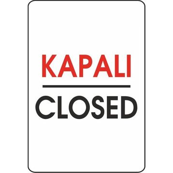 Extra Fix Pvc Kapalı-Closed Uyarı Levhası
