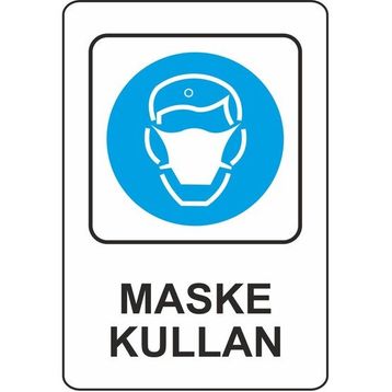 Extra Fix Pvc Maske Kullan Uyarı Levhası