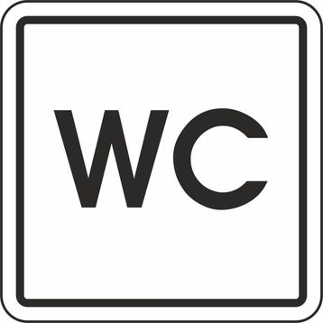 Extra Fix Pvc WC Uyarı Levhası