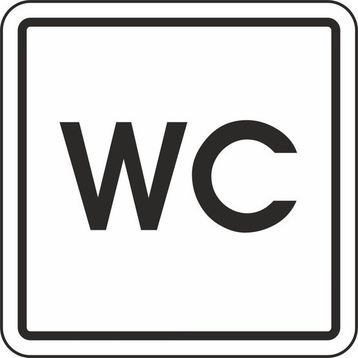 Extra Fix Pvc WC Uyarı Levhası