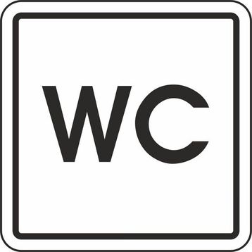 Extra Fix Pvc WC Uyarı Levhası