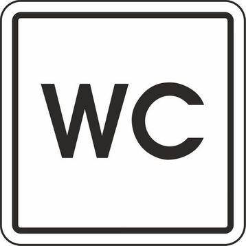 Extra Fix Pvc WC Uyarı Levhası