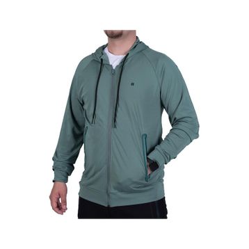 Exuma 1312083 Siyah Tam Fermuarlı Erkek Sweatshirt