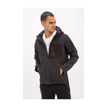 Exuma 2011120-010 Siyah Erkek Softshell Mont