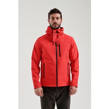 Exuma 2311100 Kırmızı Yağmur Rüzgar Geçirmez Softshell Özellikli Erkek Mont