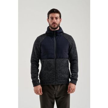 Exuma 2311136-Siyah Polar Erkek Sweatshirt