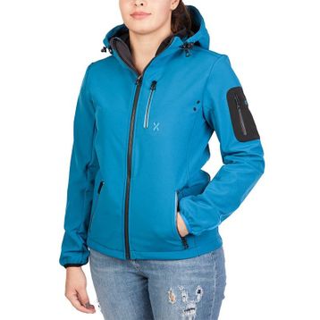 Exuma 272161 Petrol Softshell Kadın Mont