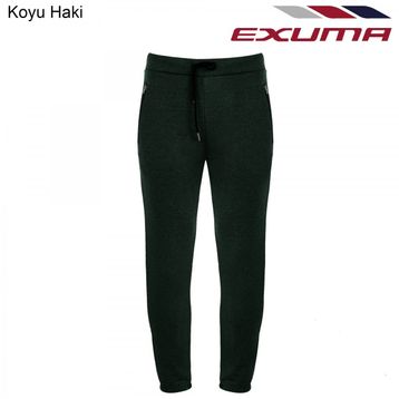 Exuma 282321 Koyu Haki Kadın Eşofman Altı