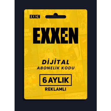 Exxen Reklamlı 6 Aylık Üyelik