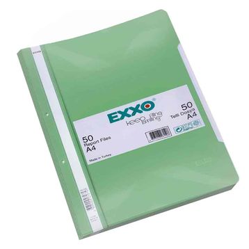 Exxo Pp A4 50'li Açık Yeşil Telli Dosya