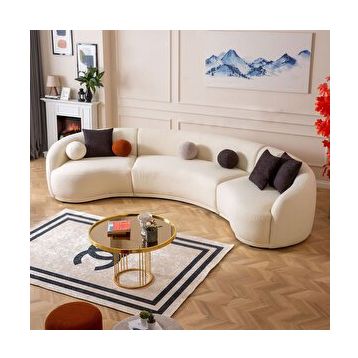 Eymense Elips Krem 3+2+1 Koltuk Takımı
