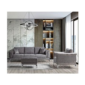 Eymense Gest Gri 3+1+Puf Koltuk Takımı