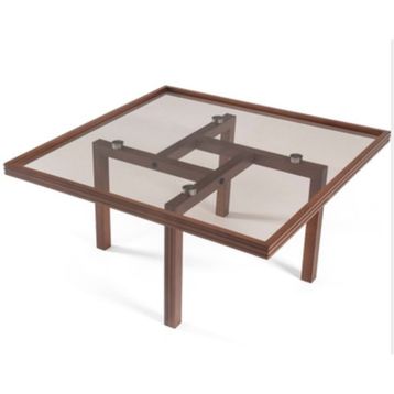 Eymense Puzzle Ceviz Yan Sehpalı İkili Orta Sehpa