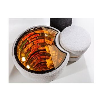 Eymense Well 3d Boyutlu Sonsuz Puflu Modüllü Üçlü Orta Sehpa