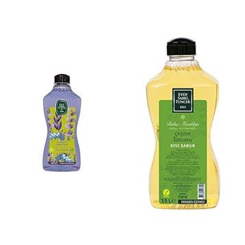 Eyüp Sabri Tuncer 1.5 lt Alaçatı Lavantası + 1.5 lt Çeşme Limonu Zeytinyağlı Sıvı Sabun