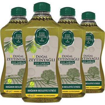 Eyüp Sabri Tuncer 1.5 lt Doğal Zeytinyağlı Sıvı Sabun (4 adet)