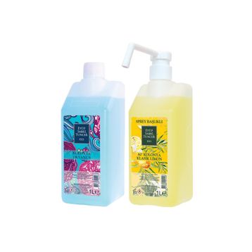 Eyüp Sabri Tuncer 1 lt Okyanus+1 lt Sprey Başlıklı Klasik Limon Kolonyası