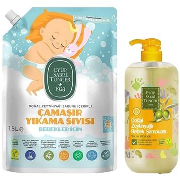 Eyüp Sabri Tuncer 1500 ml Bebek Çamaşır Deterjanı Ve 600 ml Bebek Şampuanı