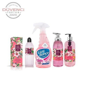 Eyüp Sabri Tuncer 400 ml Japon Kiraz Çiçeği Kolonya 500 ml Sıvı Sabun 500 ml Köpük Sabun 500 ml Oda Kokusu