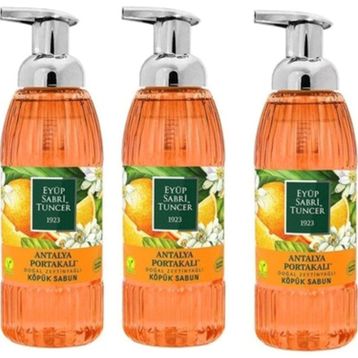 Eyüp Sabri Tuncer Antalya Portakalı Doğal Zeytinyağlı 3x500 ml Köpük Sabun
