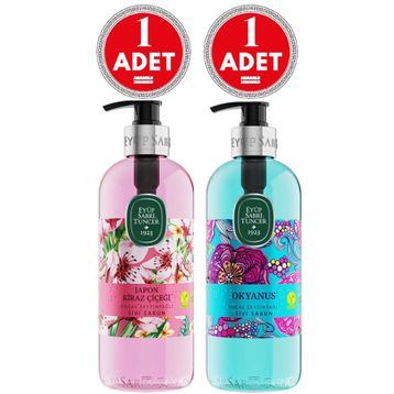 Eyüp Sabri Tuncer Doğal Zeytinyağlı 500 ml Okyanus + Japon Kiraz Çiçeği Sıvı Sabun