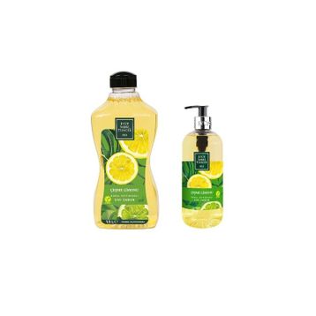 Eyüp Sabri Tuncer Doğal Zeytinyağlı Çeşme Limonu 1.5 lt + 500 ml Sıvı Sabun