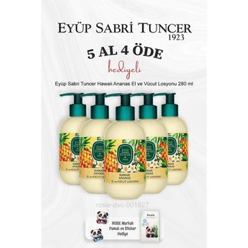 Eyüp Sabri Tuncer Hawaii Ananas 5x280 ml El ve Vücut Losyonu