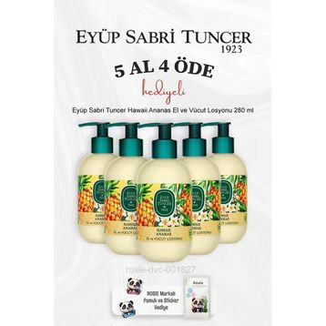 Eyüp Sabri Tuncer Hawaii Ananas 5x280 ml El ve Vücut Losyonu