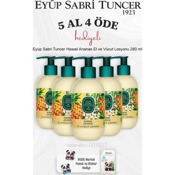 Eyüp Sabri Tuncer Hawaii Ananas 5x280 ml El ve Vücut Losyonu