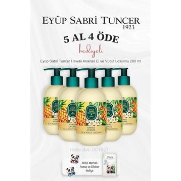 Eyüp Sabri Tuncer Hawaii Ananas 5x280 ml El ve Vücut Losyonu