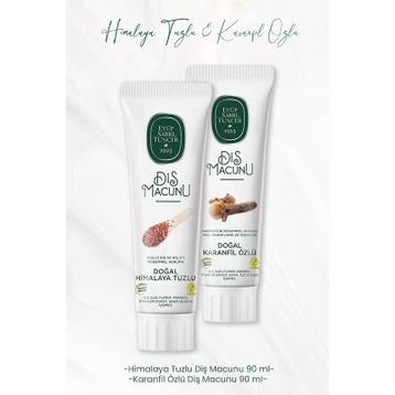 Eyüp Sabri Tuncer Himalaya Tuzlu 90 ml Diş Macunu + Karanfil Özlü 90 ml Diş Macunu
