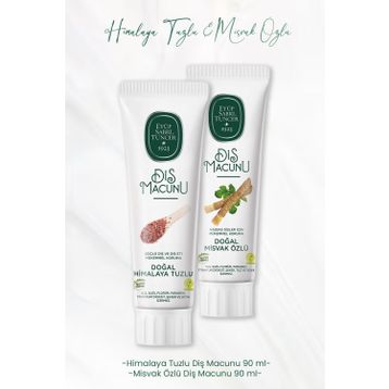 Eyüp Sabri Tuncer Himalaya Tuzlu 90 ml Diş Macunu + Misvak Özlü 90 ml Diş Macunu