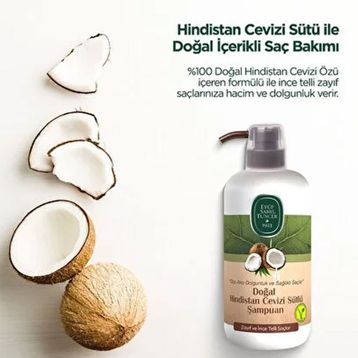 Eyüp Sabri Tuncer Hindistan Cevizi Sütlü 600 ml 3 Adet Şampuan
