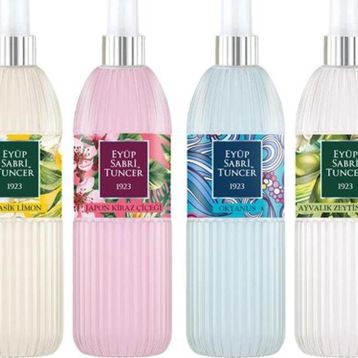 Eyüp Sabri Tuncer Japon Kiraz Çiçeği 2x150 ml Pet Şişe Kolonya + Ayvalık Zeytin Çiçeği 2x150 ml Pet Şişe Kolonya + Okyanus 2x150 ml Pet Şişe + Klasik Limon 2x150 ml Pet Şişe Kolonya