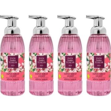 Eyüp Sabri Tuncer Japon Kiraz Çiçeği 4x500 ml Zeytinyağlı Köpük Sabun