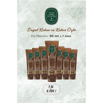 Eyüp Sabri Tuncer Kakao Özlü 7x90 ml Diş Macunu