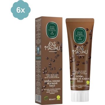 Eyüp Sabri Tuncer Kakao ve Kahve Özlü 6x90 ml Diş Macunu