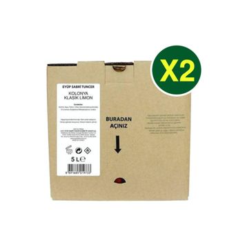 Eyüp Sabri Tuncer Klasik Limon Kolonyası 2x1 lt Sprey Başlıklı ve 5 lt Dökme Limon Kolonyası