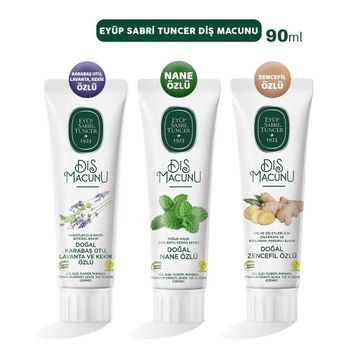 Eyüp Sabri Tuncer Lavanta + Nane + Zencefil 3x90 ml Diş Macunu