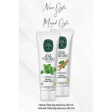 Eyüp Sabri Tuncer Nane Özlü 90 ml Diş Macunu + Misvak Özlü 90 ml Diş Macunu