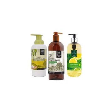 Eyüp Sabri Tuncer Zeytin Yağlı Sıvı ve Köpük Sabun + Çeşme Limonu Sıvı Sabun