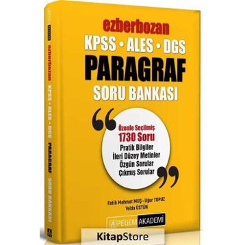 Ezberbozan Paragraf Soru Bankası - Pegem Akademi