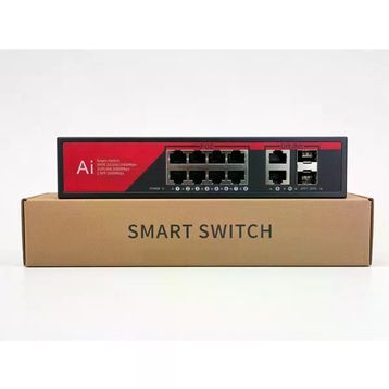 Ezcool EZ-08PSX-SFP 8 Port 10/100/1000 Mbps Gigabit PoE Switch