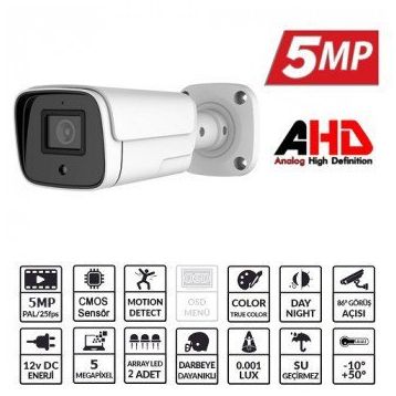 Ezcool Ez-4040hd 5mp 3.6mm 2array Ahd Bullet