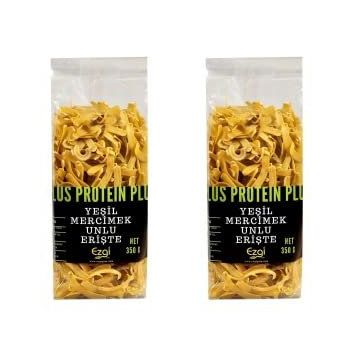 Ezgi 350 gr Yeşil Mercimek Unlu Çubuk Makarna (2 adet)