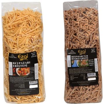 Ezgi 500 gr Sade Ev Eriştesi + 500 gr Tam Buğday Ev Eriştesi