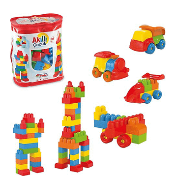 Ezolan 100 Parça 01023 Akıllı Çocuk Blokları