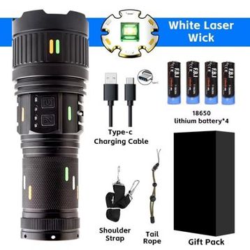 F.B.I Pro F-3001 Alüminyum TG LED Güç Göstergeli Type-C Şarjlı El Feneri