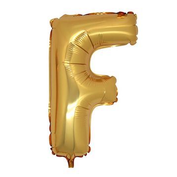 F Harf Altın 100 cm Folyo Balon