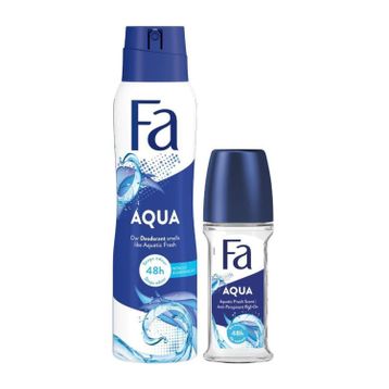 Fa Aqua 150 ml Sprey Deodorant + 50 ml Roll-On